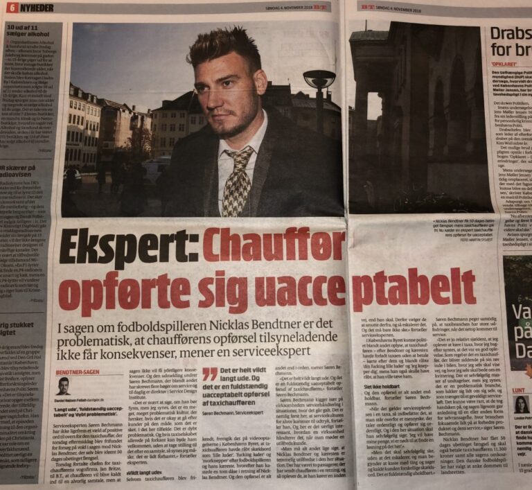 Bendtner og taxa-chaufføren